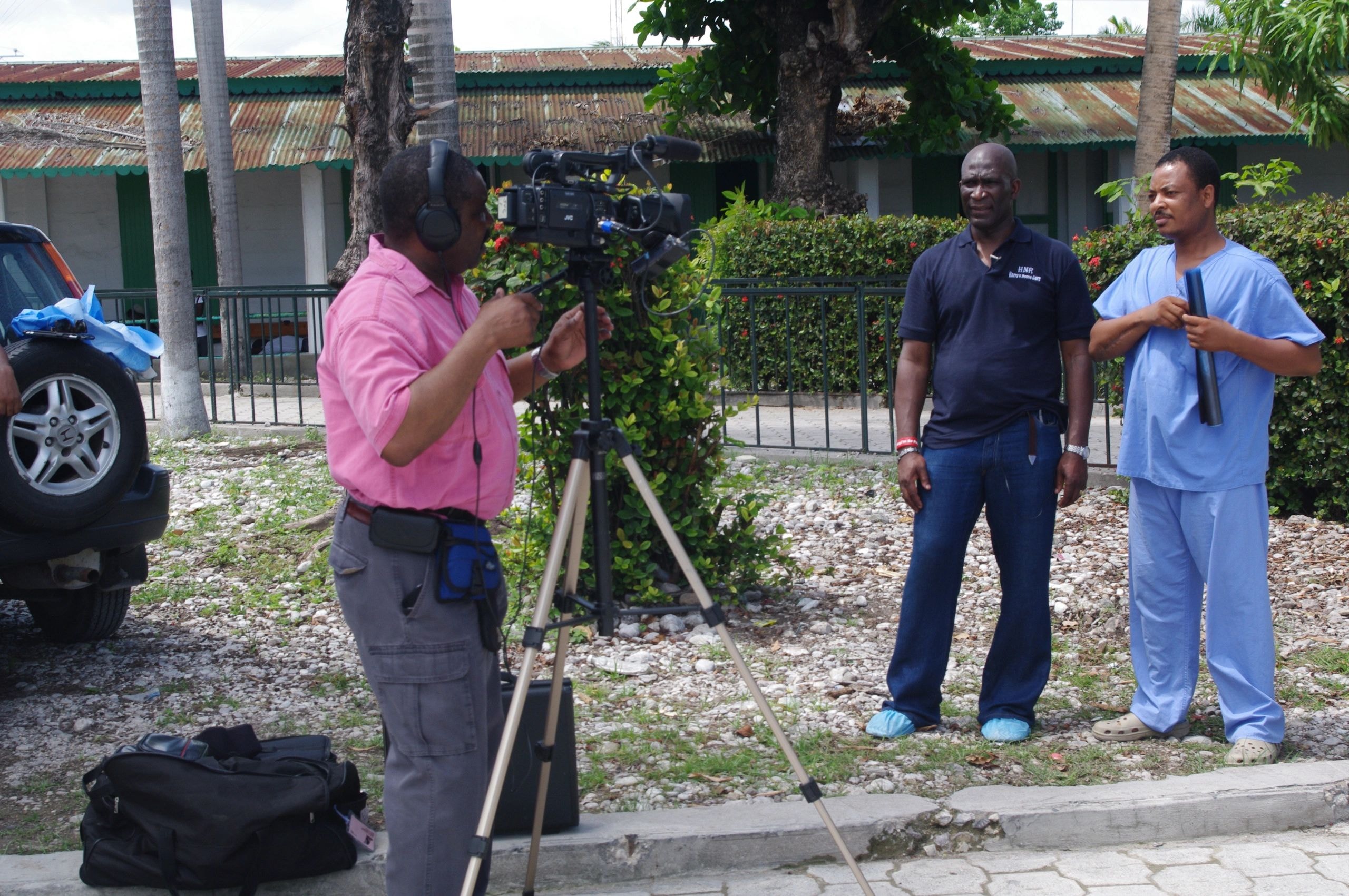 Stan Coleman on location filming internationally